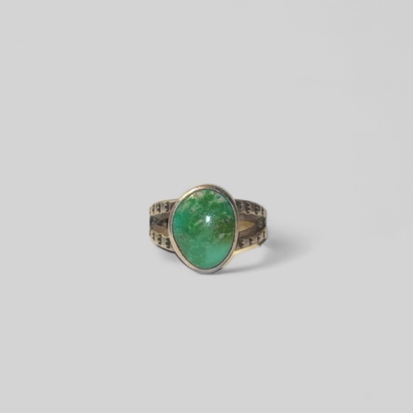 Double D Ranch Jewelry - 🎍{PRICE FIRM} DDR Single Stone Turquoise, Hallmarked Sterling Silver Ring
